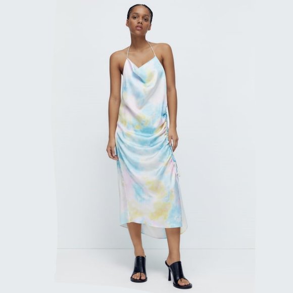 Zara Dresses & Skirts - ZARA Tie Dye Slip Dress